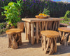 RIMATARA - NATURAL TEAK WOOD STOOL