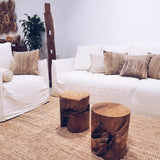 RURUTU - TEAK ROOT WOOD STOOL