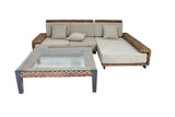 FAKARAVA RATTAN COFFEE TABLE | NATURAL 110X110X35CM