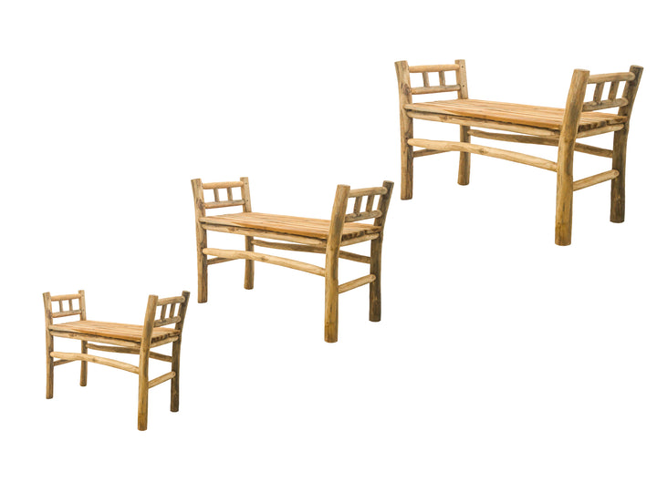 KAUAI BENCH - TEAK BRANCH BENCH