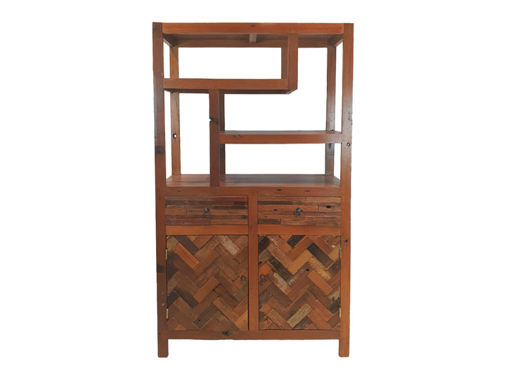 MAIA RECLAIMED TEAK WOOD BOOKCASE | 100X42X175CM