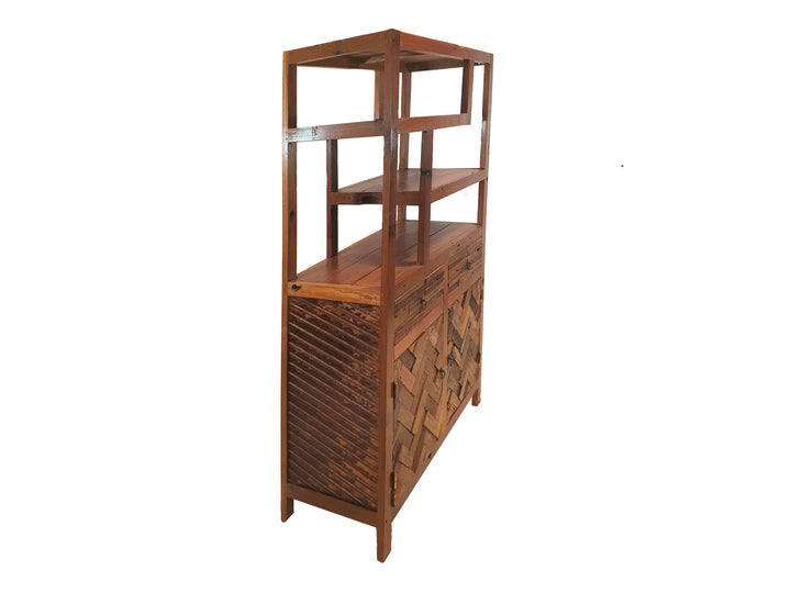 MAIA RECLAIMED TEAK WOOD BOOKCASE | 100X42X175CM