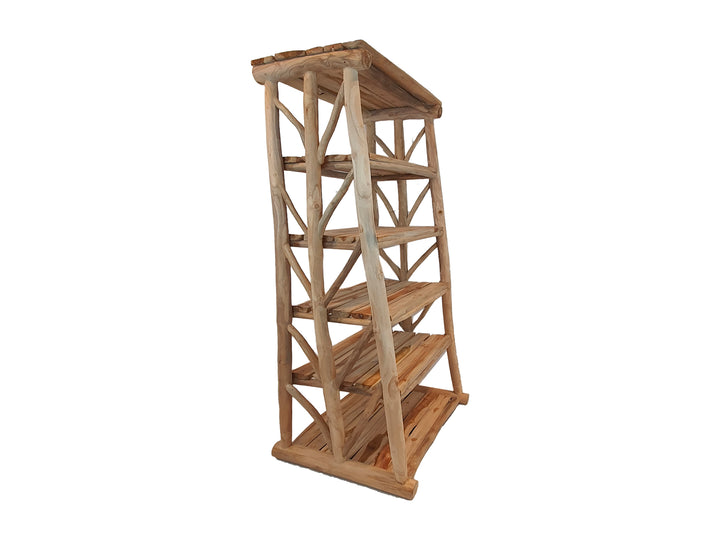 MORIOKA TEAK BRANCH BOOK CASE | NATURAL 80X55X163CM