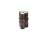 TRIPLE BAMBOO CANDLE BLACK