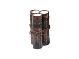 TRIPLE BAMBOO CANDLE BLACK