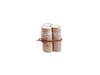 TRIPLE BAMBOO CANDLE WHITE WASH
