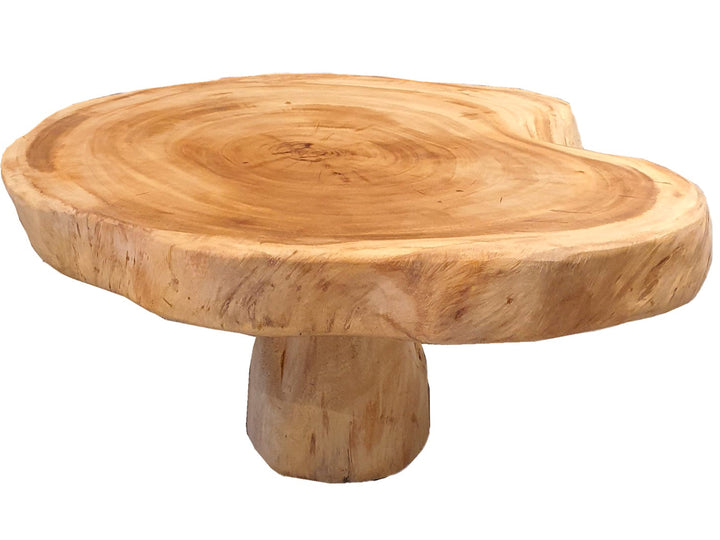 SAVU SUAR WOOD COFFEE TABLE | NATURAL DIA80/100CM