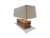 SEPANG TEAK WOOD TABLE LAMP | 47X23X52CM