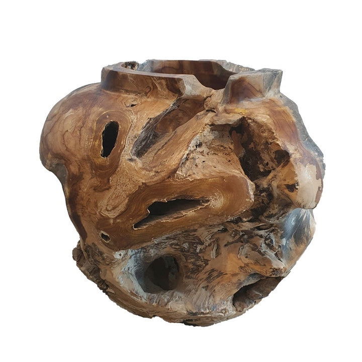 SOLO POT - TEAK POT - WHITE WASH