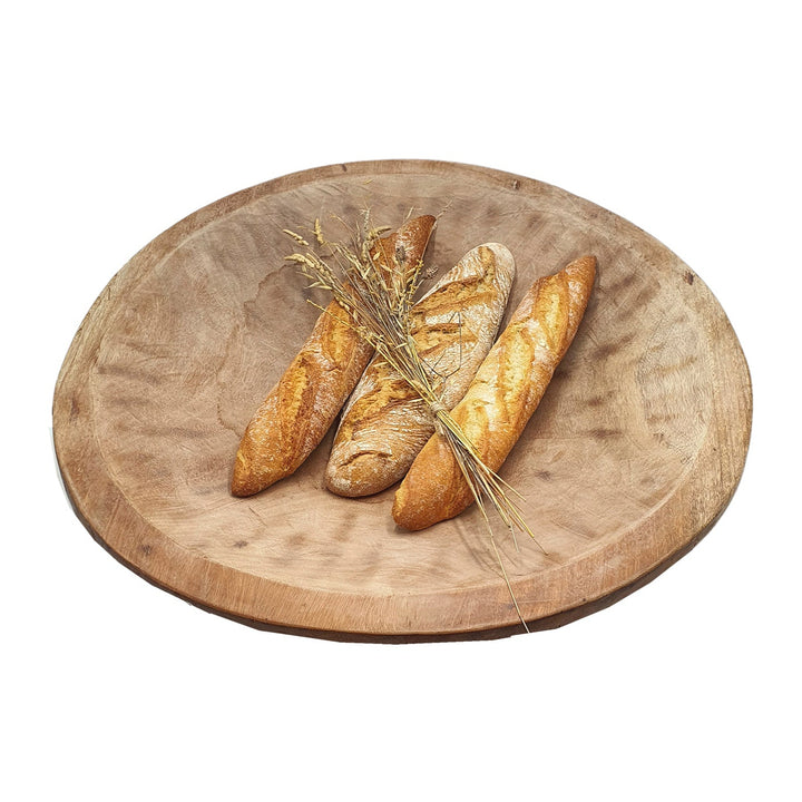 THEMIS TEAK PLATE | NATURAL 68CM