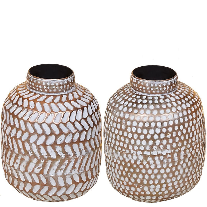 MORPHER VASE WHITE-GOLD 45