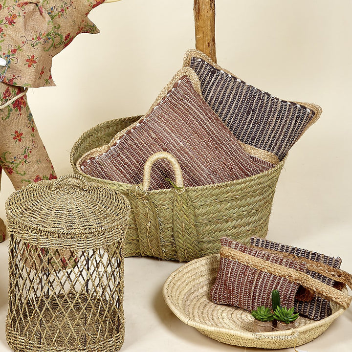 CHOCOLATE YUTE CUSHION 45X45