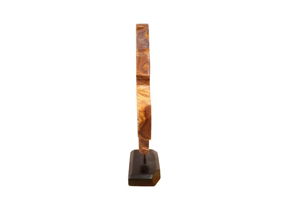 BATU HIU TEAK FIGURE STAND | 35X15X60CM