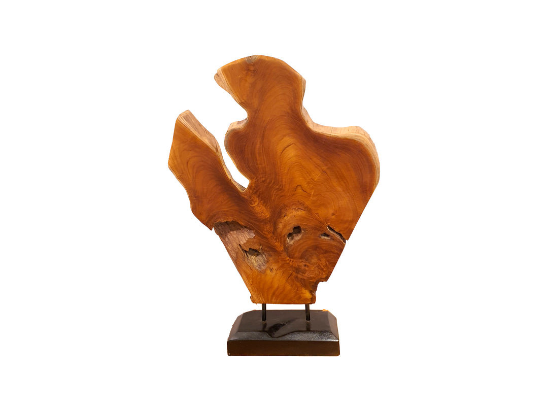 BATU HIU TEAK FIGURE STAND | 35X15X60CM