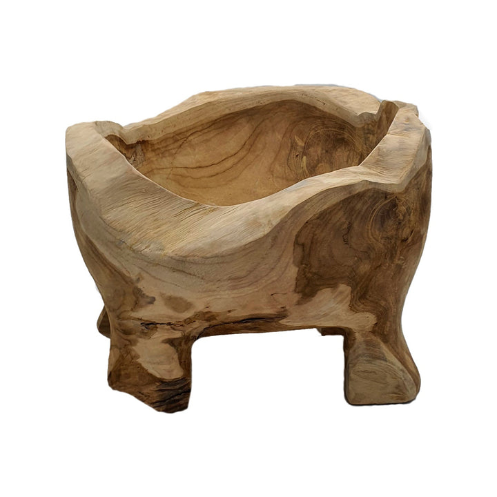 CERAM TEAK POT | NATURAL 35X30CM