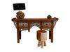 GUNNAR - CARVED TEAK WOOD CONSOLE TABLE