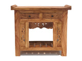 ISHTAR- CARVED TEAK WOOD CONSOLE TABLE