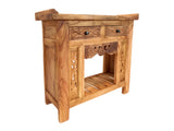 ISHTAR- CARVED TEAK WOOD CONSOLE TABLE