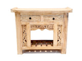 ISHTAR- CARVED TEAK WOOD CONSOLE TABLE