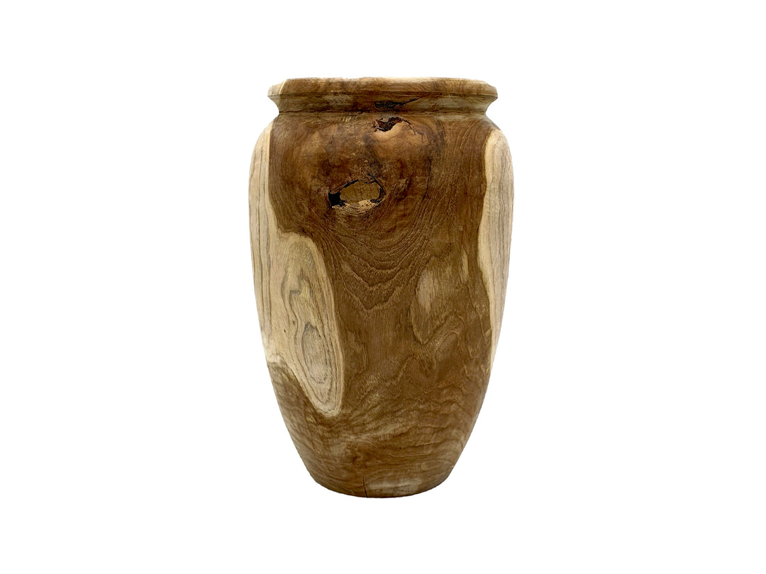JUNO - TEAK POT - NATURAL