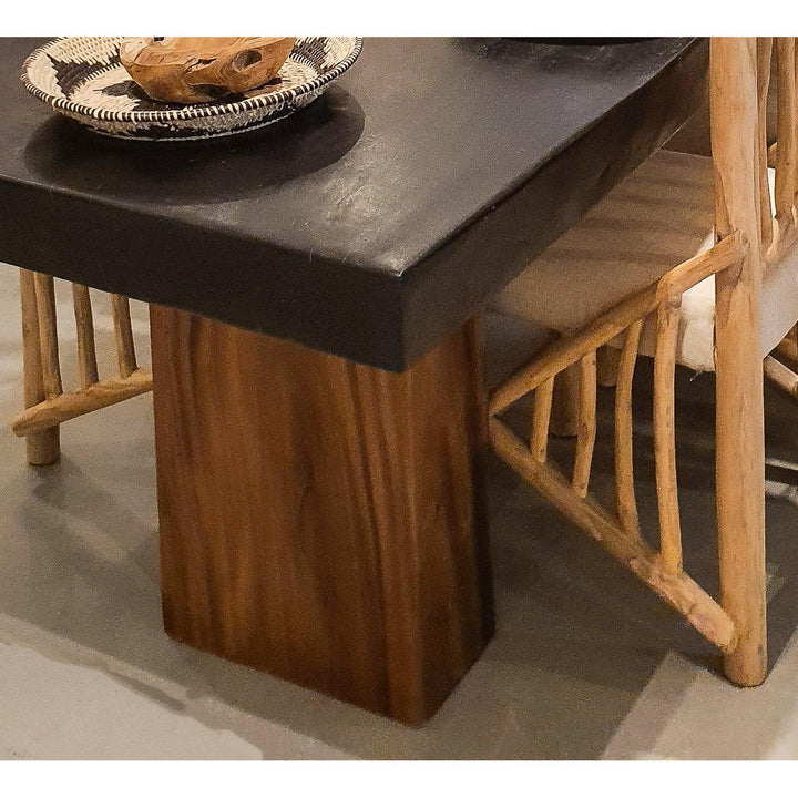 MOTU ITI - BLACK SUAR WOOD DINING TABLE