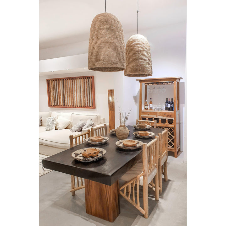 MOTU ITI - BLACK SUAR WOOD DINING TABLE