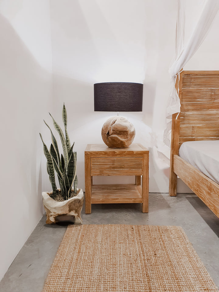 CERAM TEAK POT | NATURAL 35X30CM