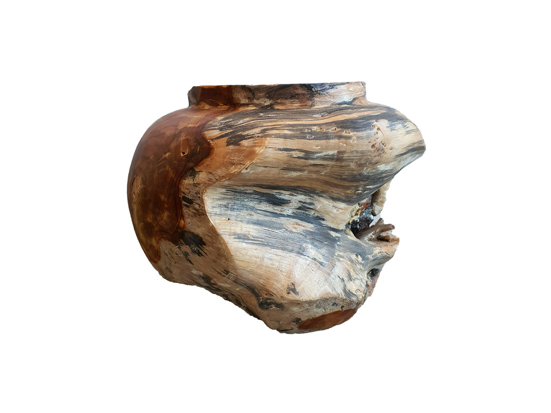 SOLO POT - TEAK POT - WHITE WASH