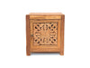 VESTA -  CARVED TEAK WOOD SIDE TABLE